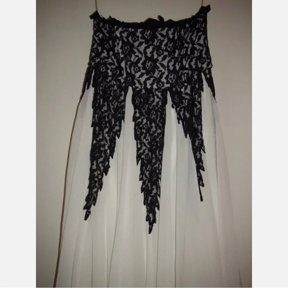 NWOT Free People Freda Midi Flared Ball Gown Ivory Combo - Picture 9 of 12